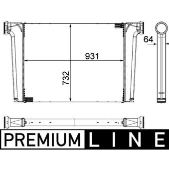 Intercooler, échangeur MAHLE CI 241 000P