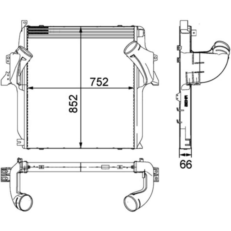Intercooler, échangeur MAHLE CI 101 000P - Visuel 2