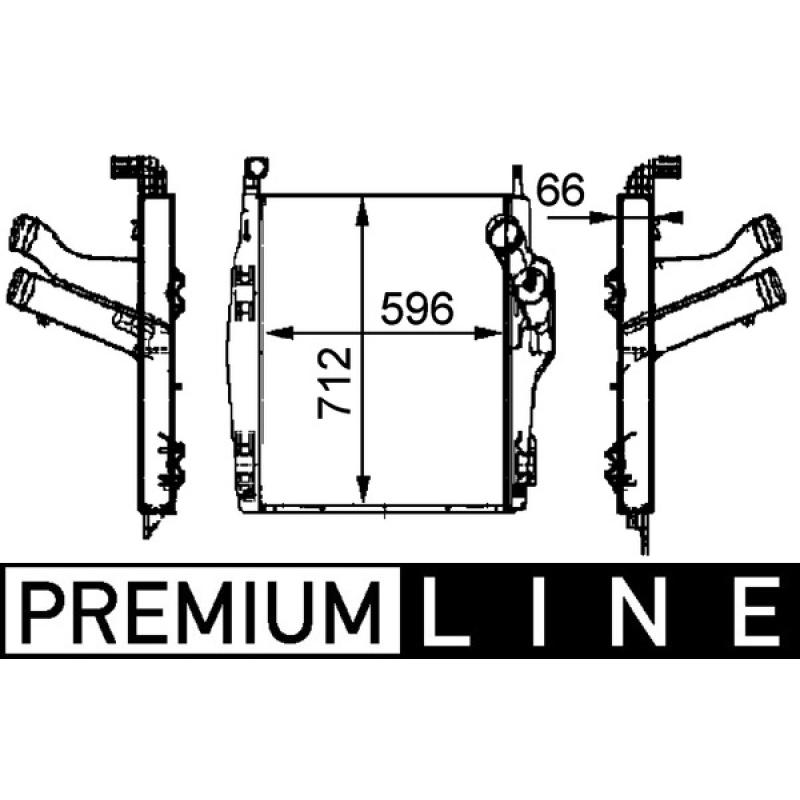 Intercooler, échangeur MAHLE CI 104 000P - Visuel 1