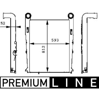 Intercooler, échangeur MAHLE CI 102 000P