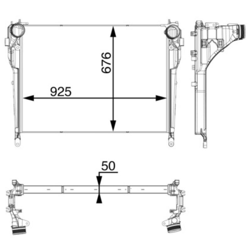 Intercooler, échangeur MAHLE CI 33 000P - Visuel 2