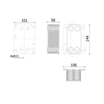 Radiateur d'huile MAHLE CLC 308 000S