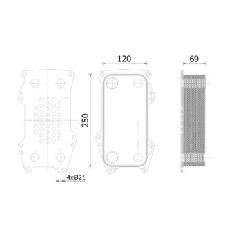 Radiateur d'huile MAHLE