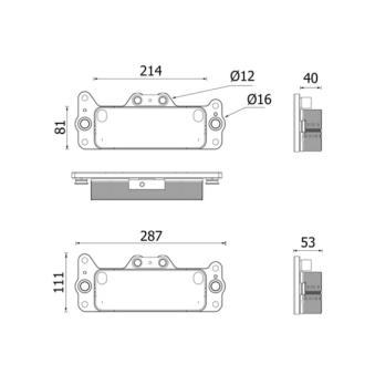 Radiateur d'huile de boîte automatique MAHLE CLC 222 000P