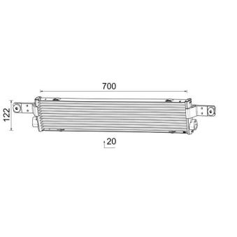 Radiateur d'huile de boîte automatique MAHLE CLC 360 000P