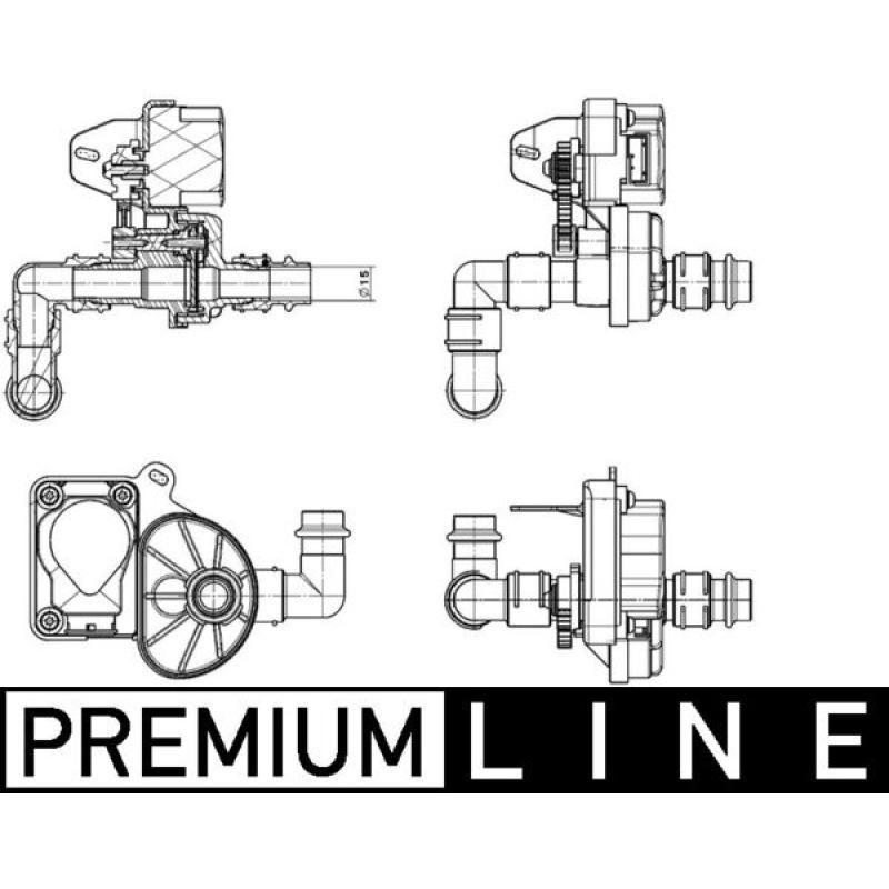 Vanne de regulation chauffage MAHLE AVS 4 000P - Visuel 1