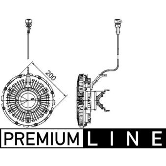 Embrayage, ventilateur de radiateur MAHLE CFC 100 000P