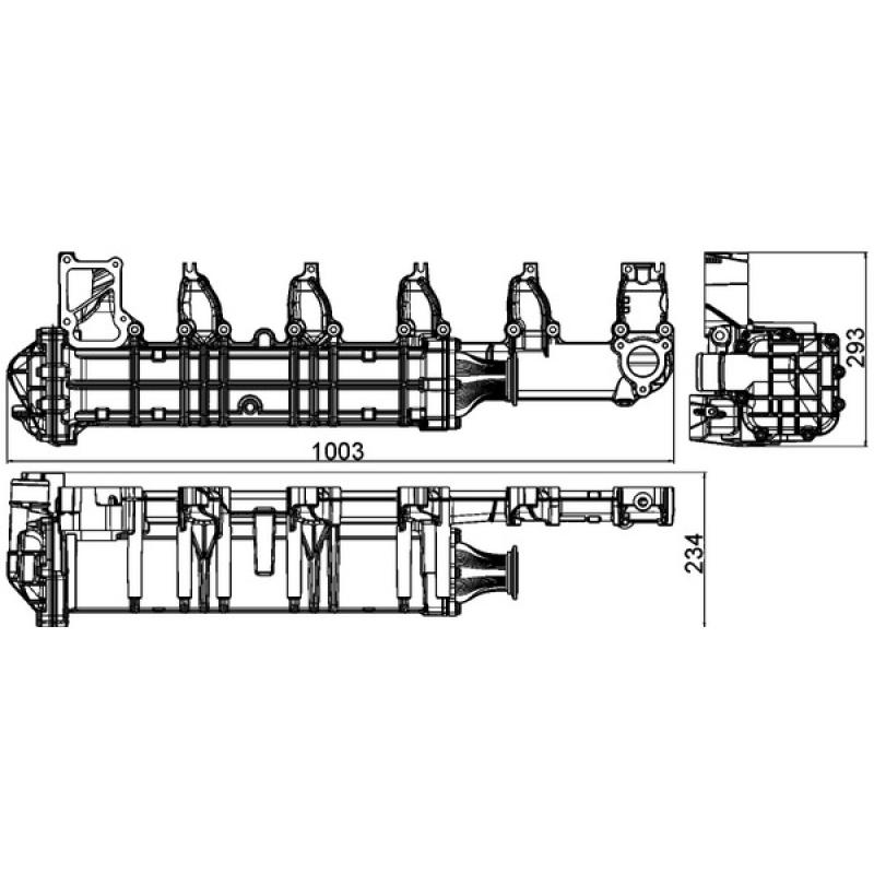 Radiateur, réaspiration des gaz d'échappement MAHLE CE 13 000P - Visuel 2