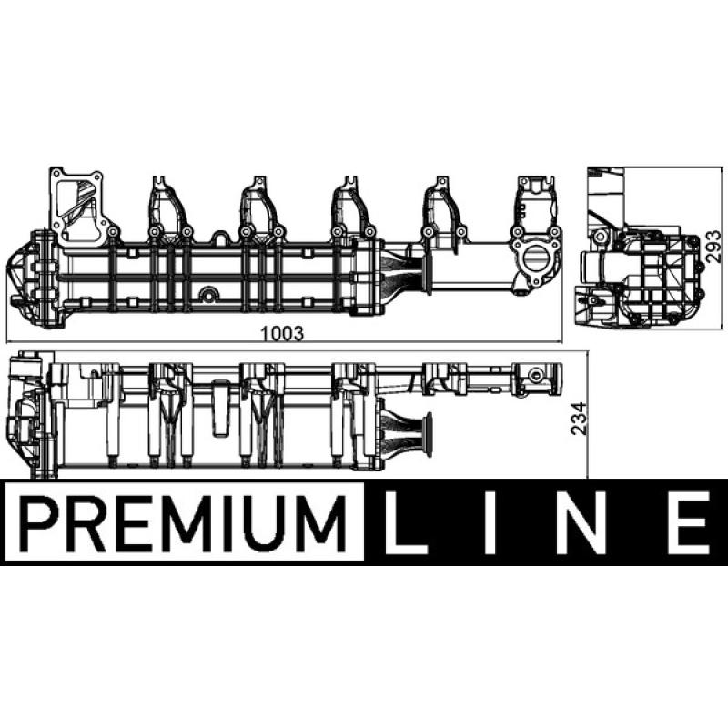 Radiateur, réaspiration des gaz d'échappement MAHLE CE 13 000P - Visuel 1