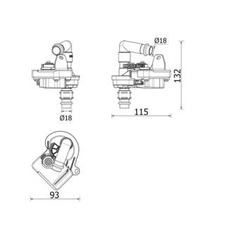 Électrovanne, climatisation MAHLE AVS 8 000P