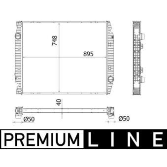 Intercooler, échangeur MAHLE CI 538 000P