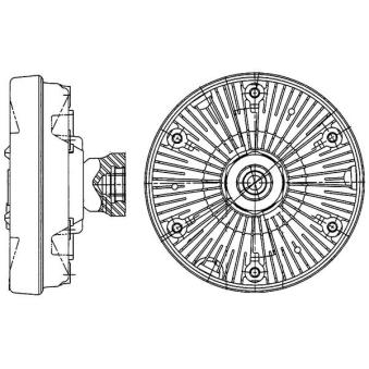 Embrayage, ventilateur de radiateur MAHLE CFC 224 000P