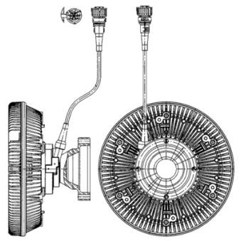 Embrayage, ventilateur de radiateur MAHLE CFC 226 000P