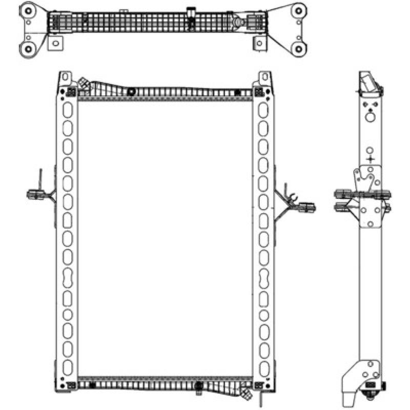 Radiateur basse température, intercooler MAHLE CIR 19 000P - Visuel 2