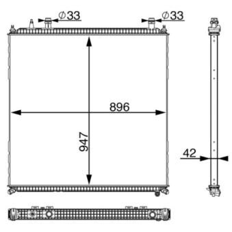 Radiateur basse température, intercooler MAHLE CIR 11 000P