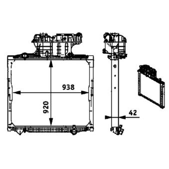 Radiateur, refroidissement du moteur MAHLE CR 701 000P