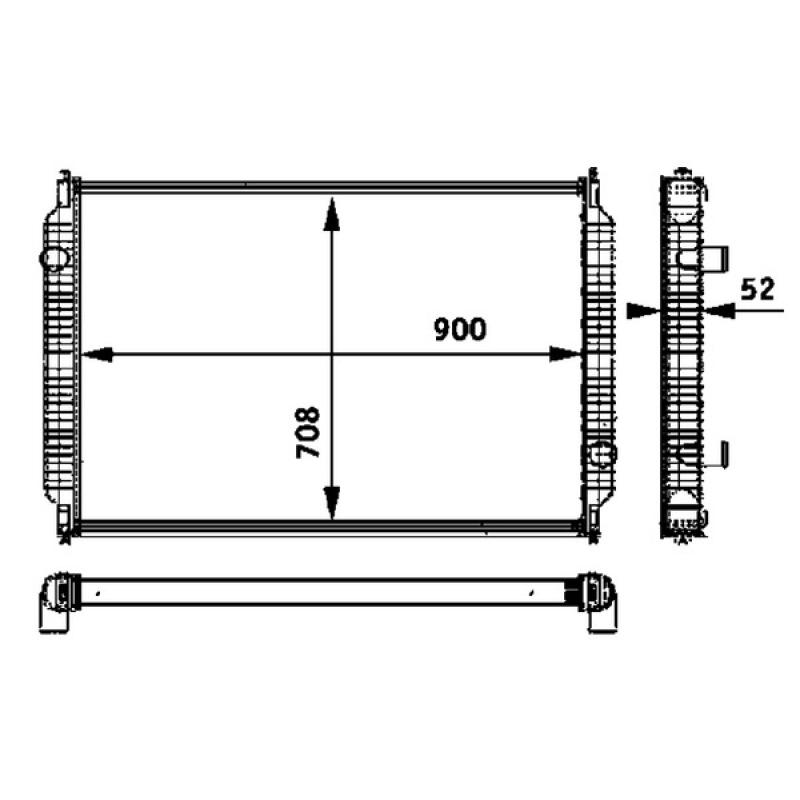 Radiateur, refroidissement du moteur MAHLE CR 720 000P - Visuel 1