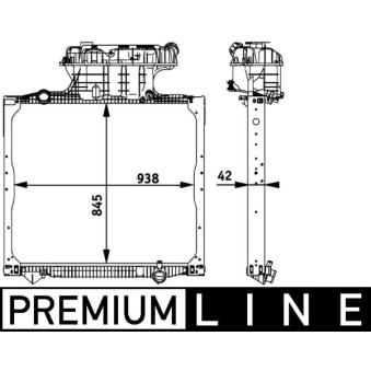 Radiateur, refroidissement du moteur MAHLE CR 770 000P