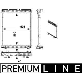 Radiateur, refroidissement du moteur MAHLE CR 771 000P