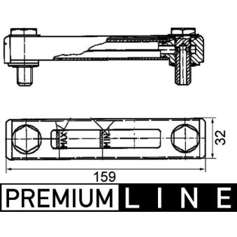 Commutateur de niveau, indicateur niveau réfrigérant MAHLE CRTX 1 000P