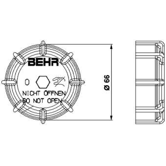 Bouchon, réservoir de liquide de refroidissement MAHLE CRTC 1 000P