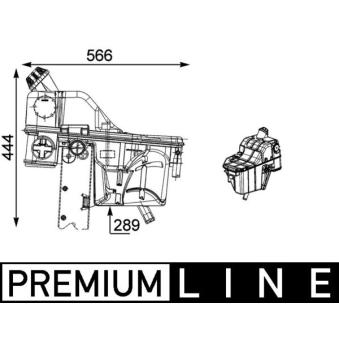 Vase d'expansion, liquide de refroidissement MAHLE CRT 54 000P