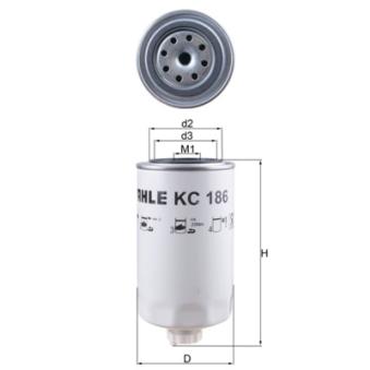 Filtre à carburant MAHLE