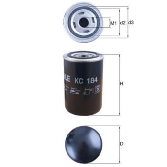 Filtre à carburant MAHLE KC 184