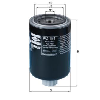 Filtre à carburant MAHLE KC 191