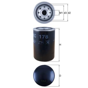 Filtre à carburant MAHLE