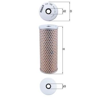 Filtre hydraulique, direction MAHLE HX 108