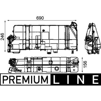 Vase d'expansion, liquide de refroidissement MAHLE CRT 42 000P