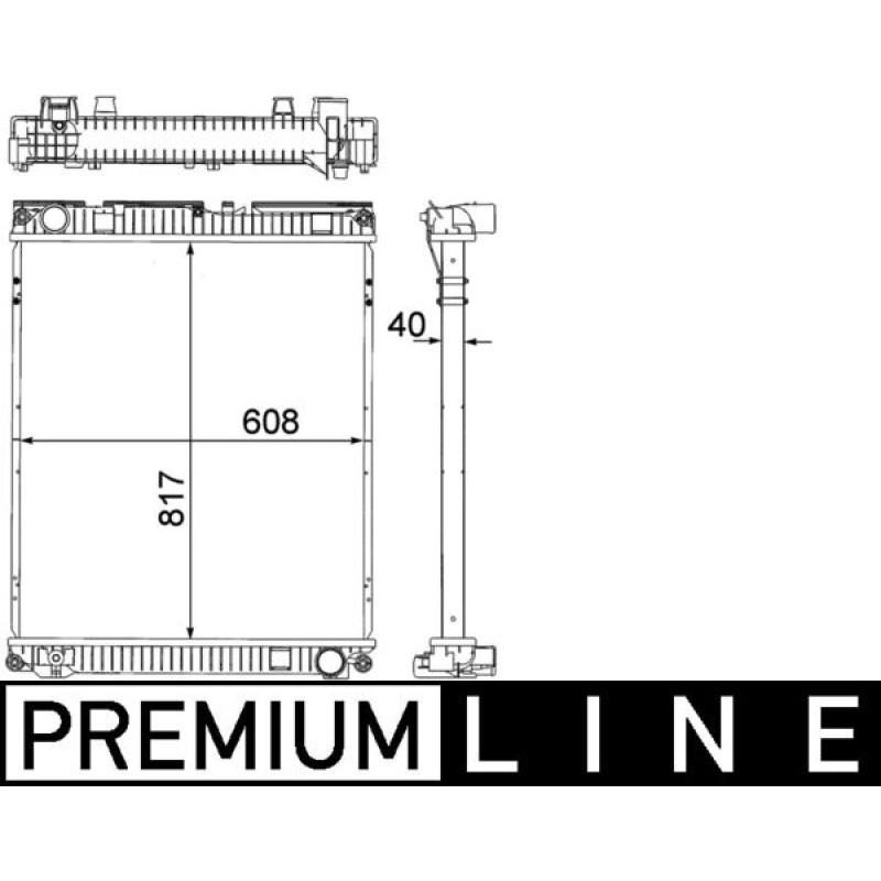 Radiateur, refroidissement du moteur MAHLE CR 379 000P - Visuel 1