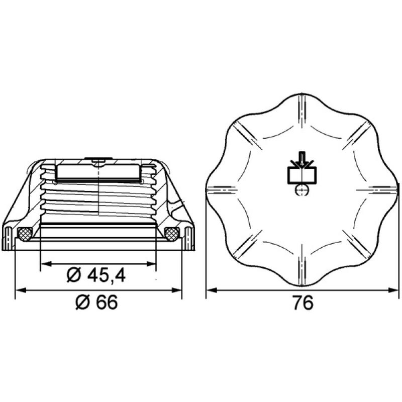 Bouchon, réservoir de liquide de refroidissement MAHLE CRB 20 000P - Visuel 2