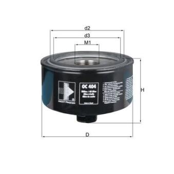 Filtre à huile MAHLE OC 404