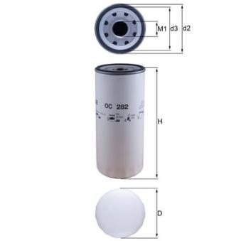 Filtre à huile MAHLE