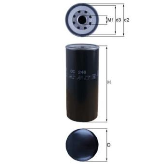 Filtre à huile MAHLE