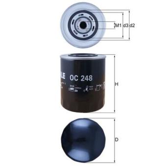 Filtre à huile MAHLE OC 248