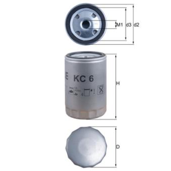 Filtre à carburant MAHLE