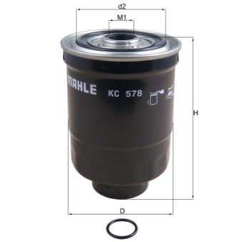 Filtre à carburant MAHLE KC 578D