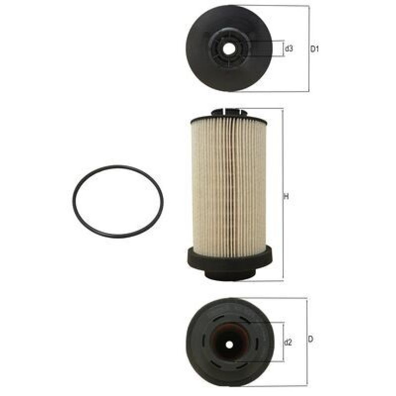 Filtre à carburant MAHLE KX 80/1D - Visuel 1