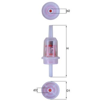 Filtre à carburant MAHLE KL 23