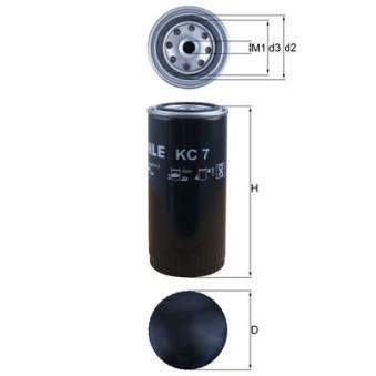 Filtre à carburant MAHLE KC 7