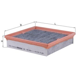 Filtre, air de l'habitacle MAHLE LAK 148