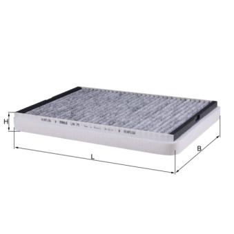 Filtre, air de l'habitacle MAHLE LAK 75