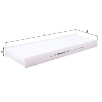 Filtre, air de l'habitacle MAHLE LA 42/1