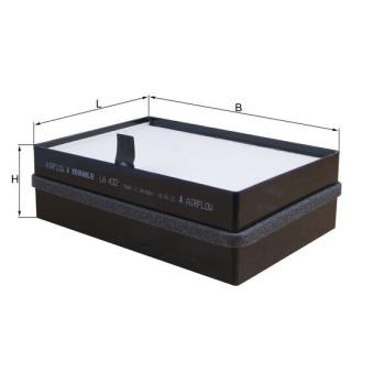 Filtre, air de l'habitacle MAHLE LA 432
