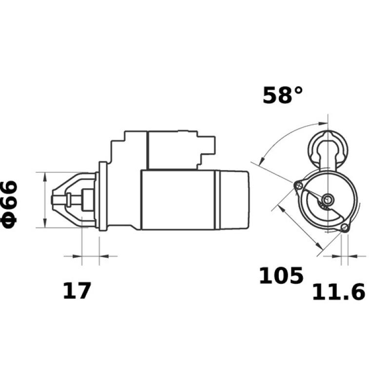 Démarreur MAHLE MS 414 - Visuel 1