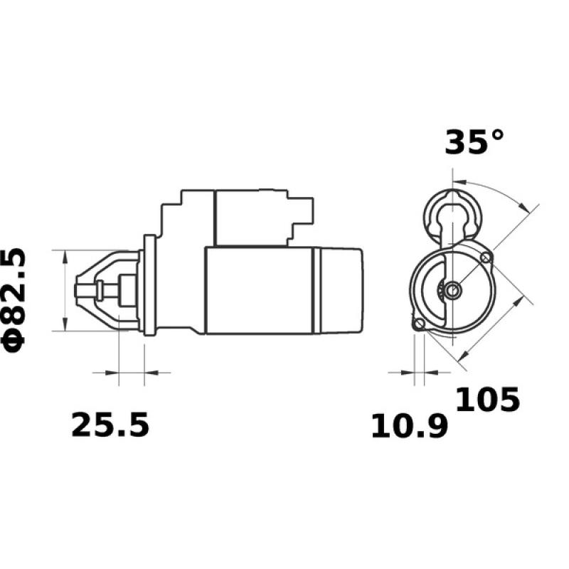 Démarreur MAHLE MS 659 - Visuel 1