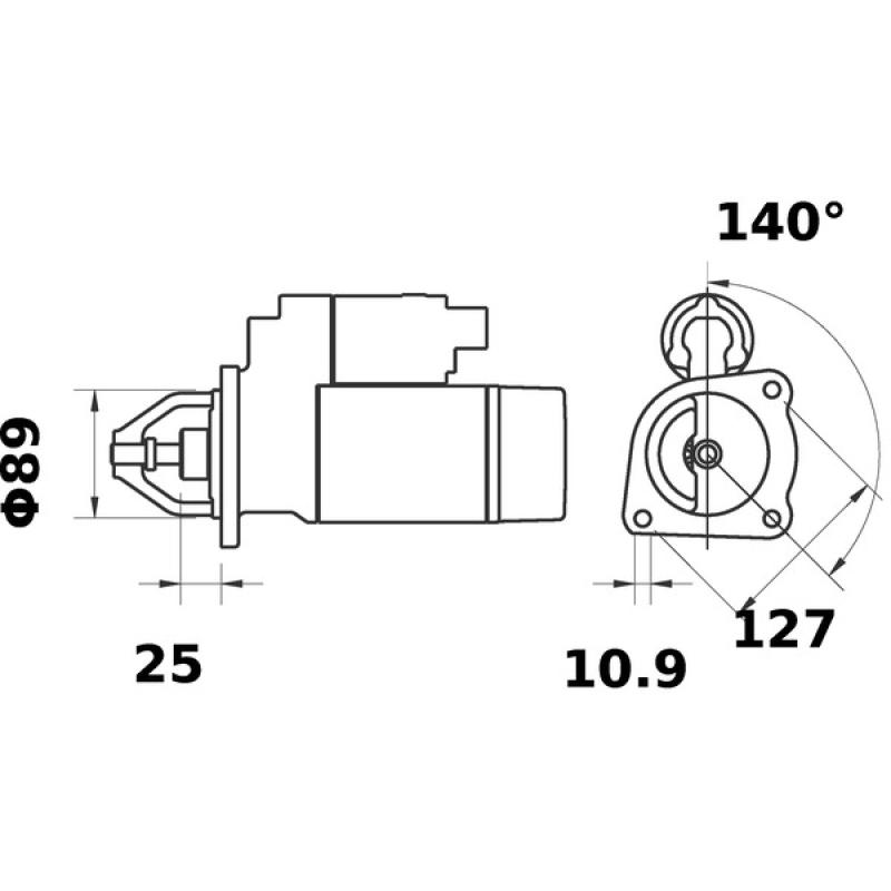 Démarreur MAHLE MS 355 - Visuel 1
